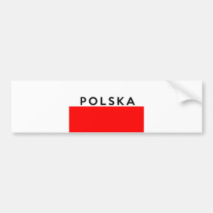 Poland polska flagcountry polique text name autoaufkleber