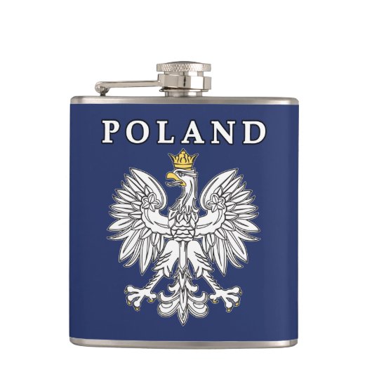 Poland With Polish Eagle Flachmann (Vorderseite)