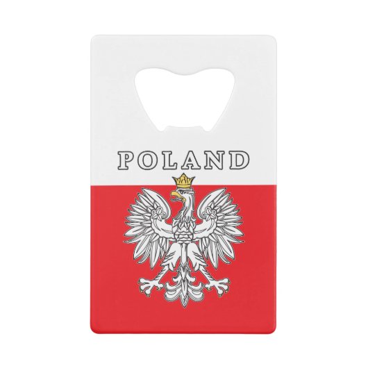 Poland With Polish Eagle Geldbeutel Flaschenöffner (Vorderseite)