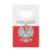 Poland With Polish Eagle Geldbeutel Flaschenöffner (Rückseite)