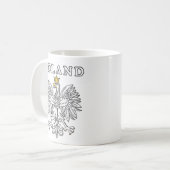 Poland With Polish Eagle Kaffeetasse (Vorderseite Links)