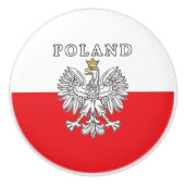 Poland With Polish Eagle Keramikknauf (Vorderseite)