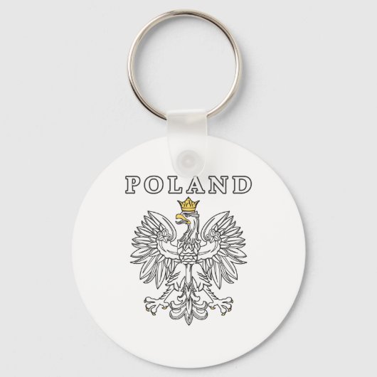 Poland With Polish Eagle Schlüsselanhänger (Vorderseite)