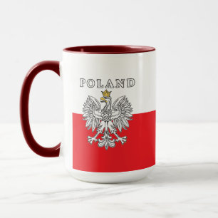 Poland With Polish Eagle Tasse