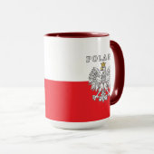 Poland With Polish Eagle Tasse (VorderseiteRechts)