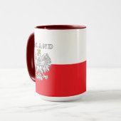 Poland With Polish Eagle Tasse (Vorderseite Links)