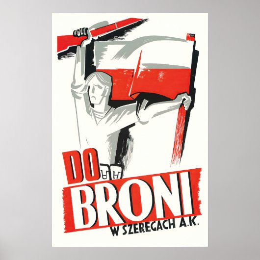 Poland WWII Propaganda Poster To the arms in the (Vorne)