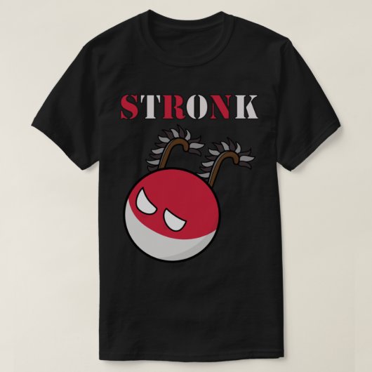 Polandball - Polen Stronk mit Hussar Wings T-Shirt (Design vorne)