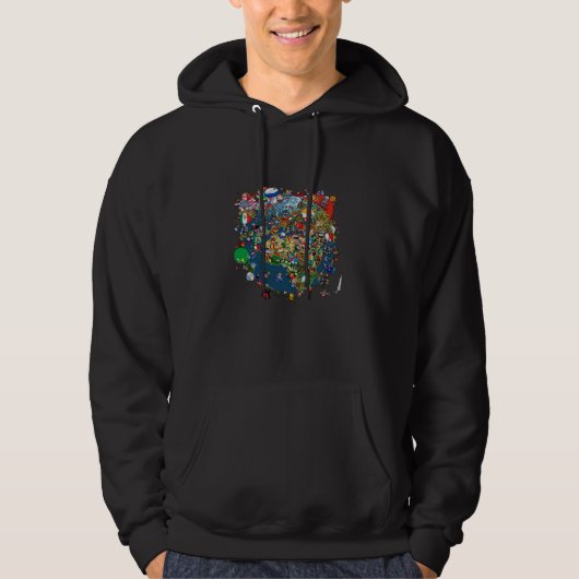 Polandball-Welt Hoodie (Vorderseite)