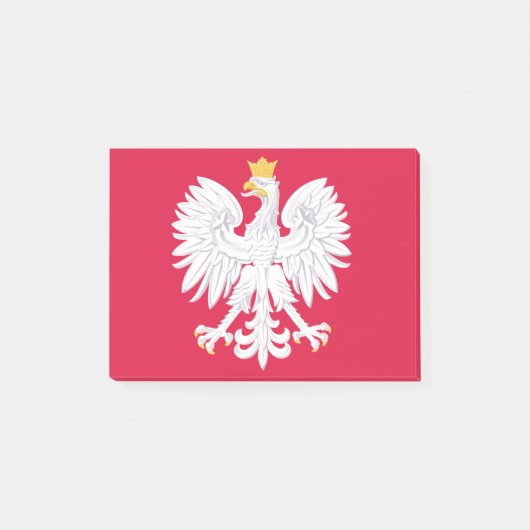 Polandemblem Post-it Klebezettel (Vorderseite)