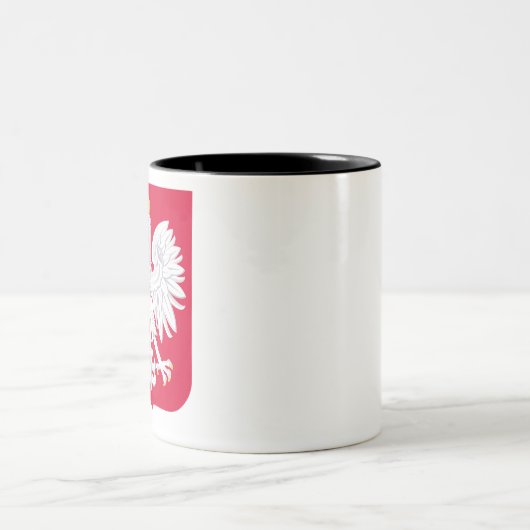 Polandemblem Zweifarbige Tasse (Mittel)