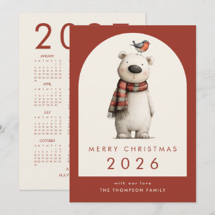 Polar-Bär 2027 Kalender Frohe Weihnachten