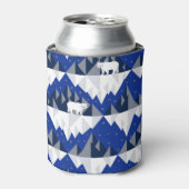 Polar Bär auf Iceberg Nahtloses Muster. Dosenkühler (Kanne Vorderseite)