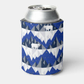 Polar Bär auf Iceberg Nahtloses Muster. Dosenkühler (Kanne Rückseite)