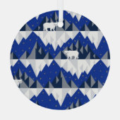 Polar Bär auf Iceberg Nahtloses Muster. Ornament Aus Glas (Rückseite)