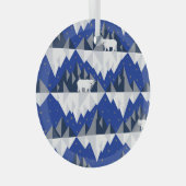 Polar Bär auf Iceberg Nahtloses Muster. Ornament Aus Glas (Vorderseite Rechts)