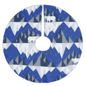 Polar Bär auf Iceberg Nahtloses Muster. Polyester Weihnachtsbaumdecke (Vorderseite)