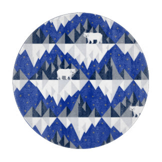 Polar Bär auf Iceberg Nahtloses Muster. Schneidebrett