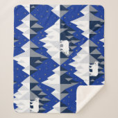 Polar Bär auf Iceberg Nahtloses Muster. Sherpadecke (Vorderseite)