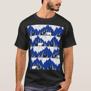 Polar Bär auf Iceberg Nahtloses Muster. T-Shirt