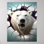Polar Bär bricht Print Poster Artwork Mural (Vorne)