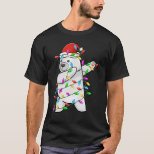 Polar Bär für Jungs Weihnachtsbaum abschlagen T-Shirt