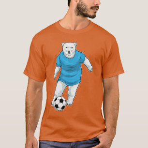Polar Bär Fußballspieler Fußball T-Shirt
