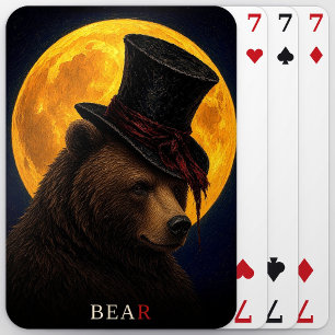 Polar-Bär-Hut-Gotik-Surrealismus Spielkarten