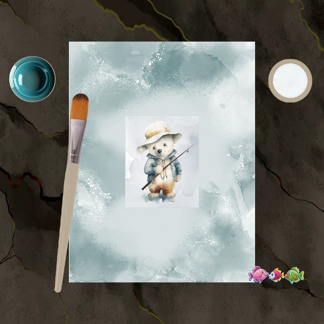 Polar-Bär mit Angelpapier (Von Creator hochgeladen)