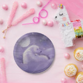 Polar Bär mit Cub Wildlife Fantasy Art Pappteller (Party)