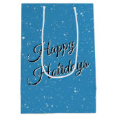 Polar Bär mit Herzpfoten Mittlere Geschenktüte (Rückseite)