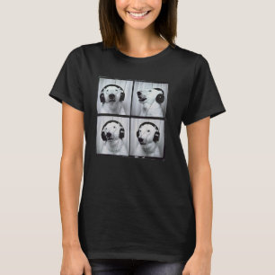 Polar-Bär mit Kopfhörern Autistische Autismus T-Shirt