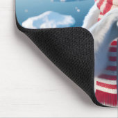 Polar Bär mit Pasten in Herzform Mousepad (Ecke)