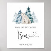 Polar Bär Schätzung wie viele Gummibären Poster (Vorne)