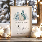 Polar Bär Schätzung wie viele Gummibären Poster