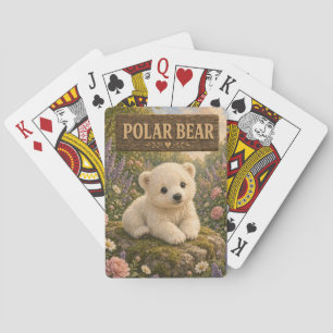Polar-Bär Süßes Baby-Geschichtenbuch-Nursery-Tier Spielkarten