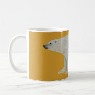 Polar-Bär-Tasse auf gelb Kaffeetasse