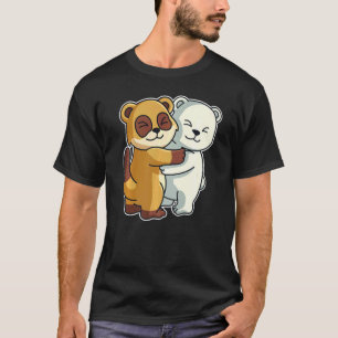 Polar Bär und Meerkat Niedliche Tiere für Frauen A T-Shirt