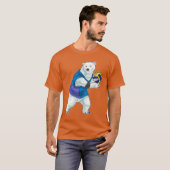 Polar Bär Volleyball-Spieler Volleyball T-Shirt (Vorne ganz)