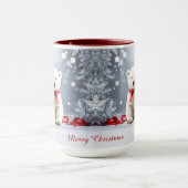 Polar-Bär-Weihnachts-Feiertags-Tasse Tasse (Zentrum)