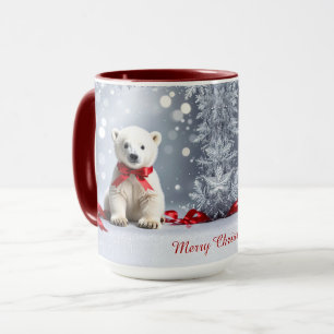 Polar-Bär-Weihnachts-Feiertags-Tasse Tasse