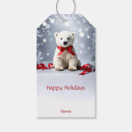 Polar-Bär-Weihnachts-Geschenk-Anhänger Geschenkanhänger