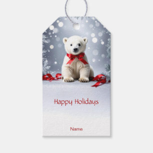 Polar-Bär-Weihnachts-Geschenk-Anhänger Geschenkanhänger