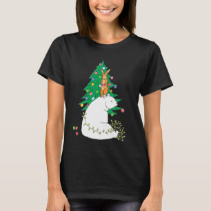 Polar-Bär-Weihnachtsbaum-Cute-Glückliche-Tiere-Spa T-Shirt