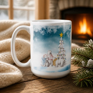 Polar-Bär-Weihnachtskaffeetasse Kaffeetasse