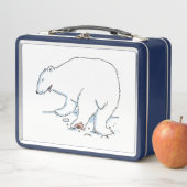 Polar Bär weiß und blau lunchbox (Beispiel)