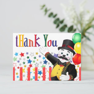Polar-Bär-Zirkus-Geburtstag Dankeskarte