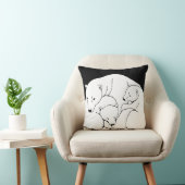 Polar Bären Art Kissen Mutter w. Baby Bears Kissen (Stuhl )