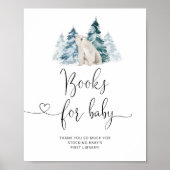 Polar Bären Babydusche Bücher für Babyposter Poster (Vorne)