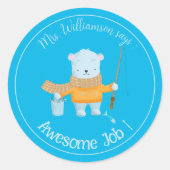 Polar Bären Blue Reward Sticker (Vorderseite)